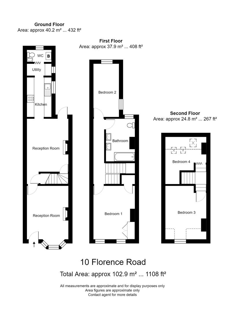 Property details for Florence Road, Kings Heath, Birmingham £295,000